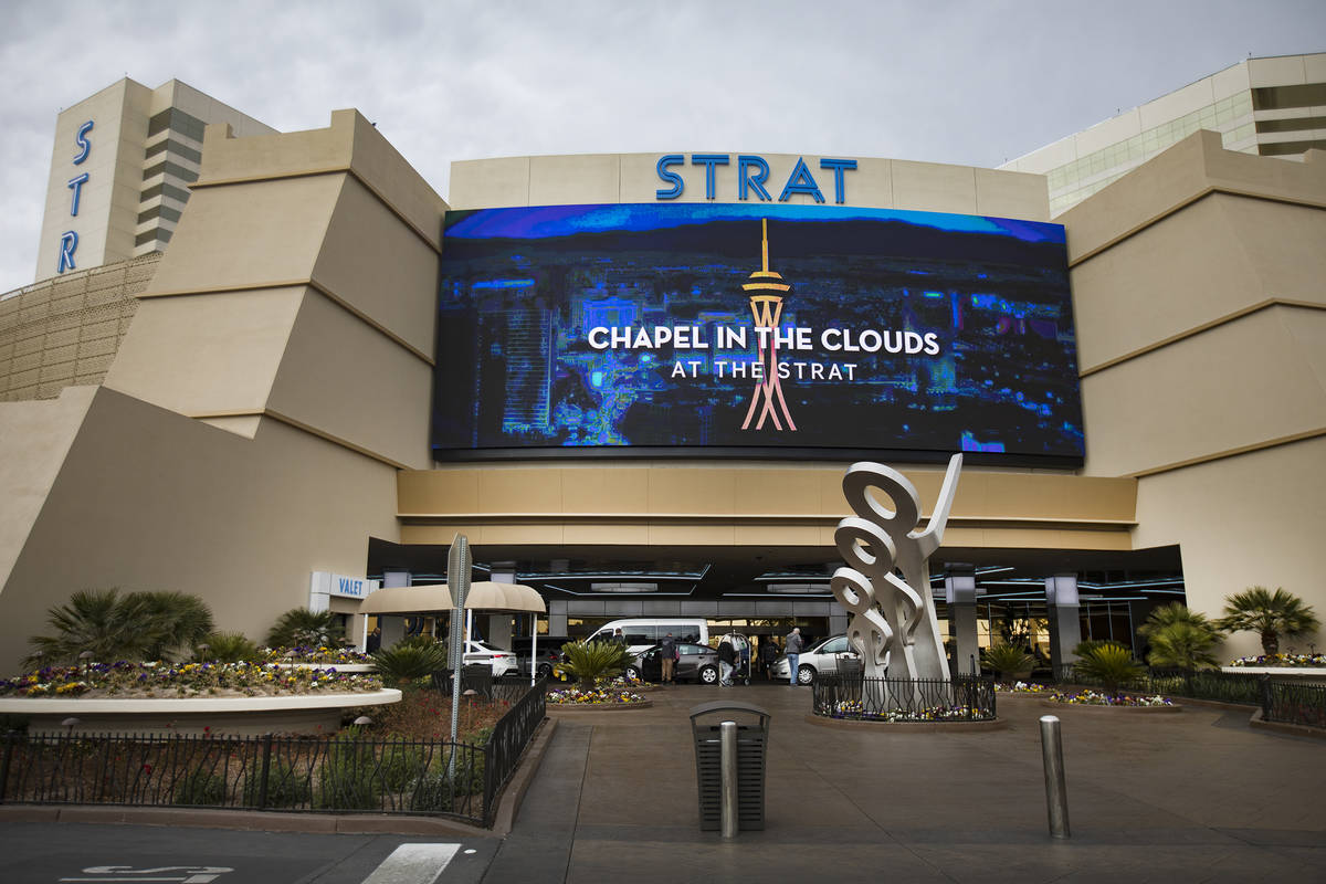 The Strat in Las Vegas, Monday, Jan. 20, 2020. The Strat recently rebranded itself and underwen ...