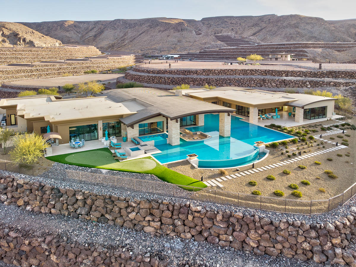 A 12,100-square-foot Ascaya home that features a swimming pool, which measures nearly 6,000 squ ...