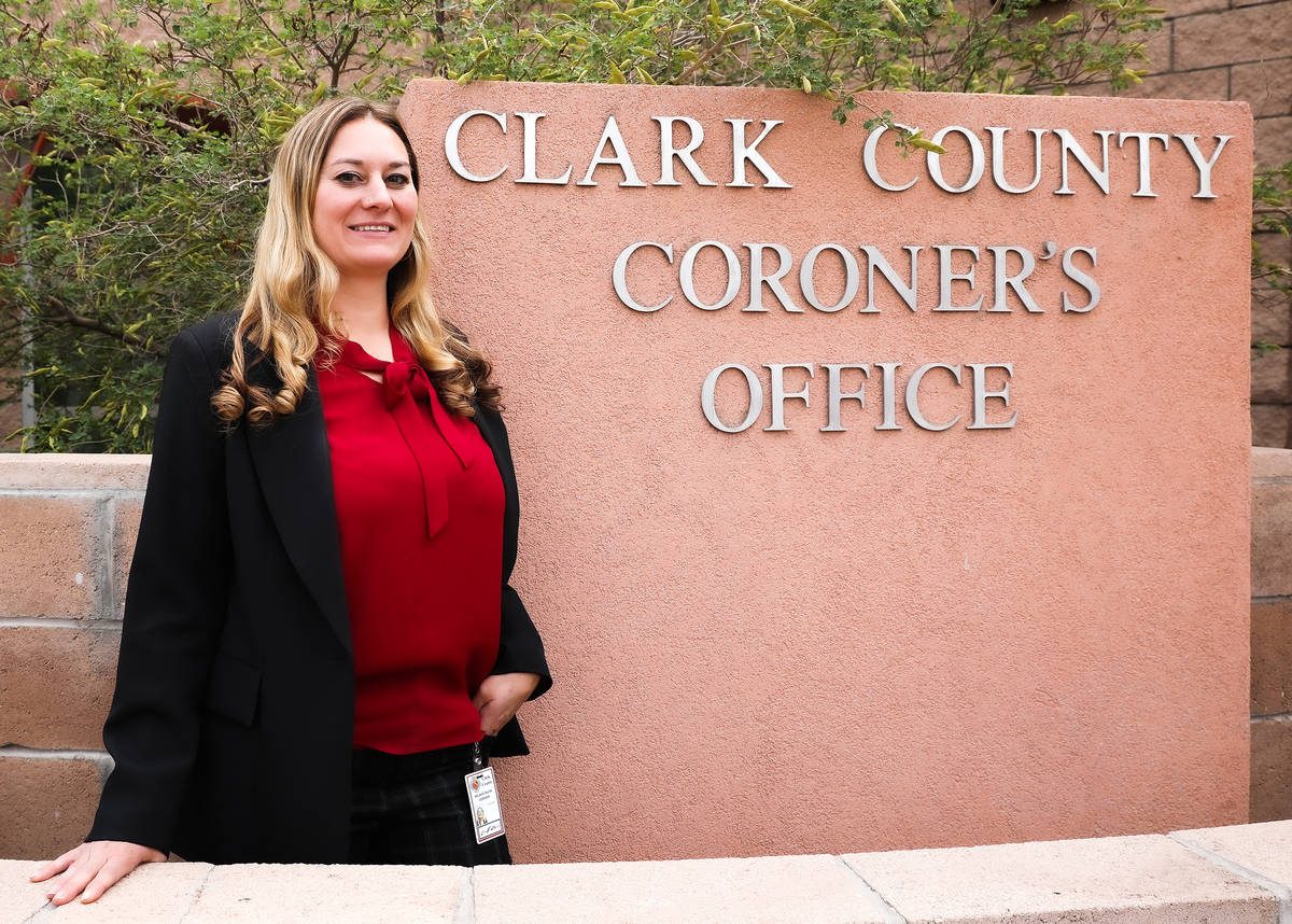 Clark County Coroner Melanie Rouse outside the Clark County Coroner Office Thursday, June 17, 2 ...