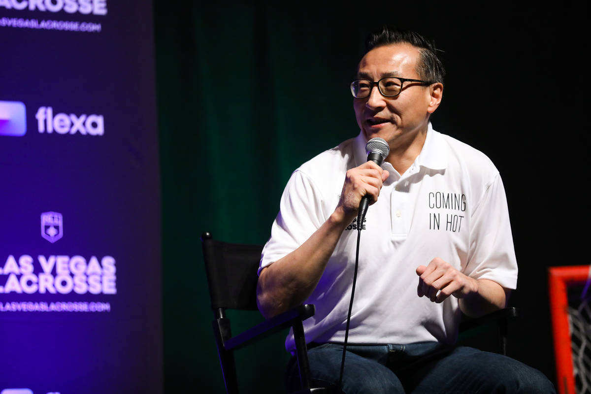 Joe Tsai, businessman and owner of the Brooklyn Nets and now part owner of the Las Vegas Lacros ...