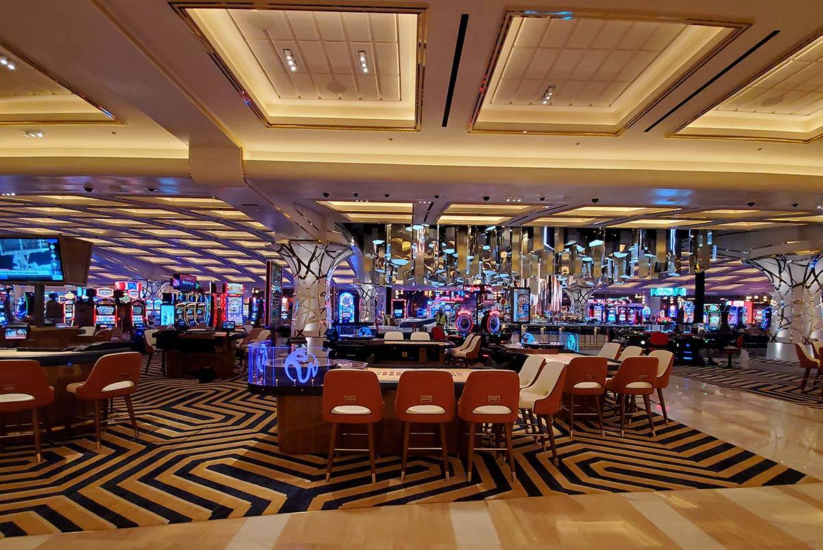 Resorts World Las Vegas casino floor. (Chase Stevens/Las Vegas Review-Journal) @csstevensphoto
