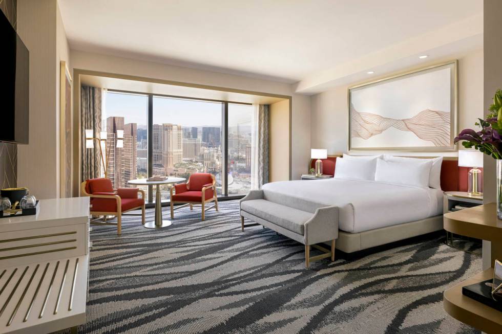 Resorts World Las Vegas Conrad Typical King Bedroom. (Resorts World Las Vegas)