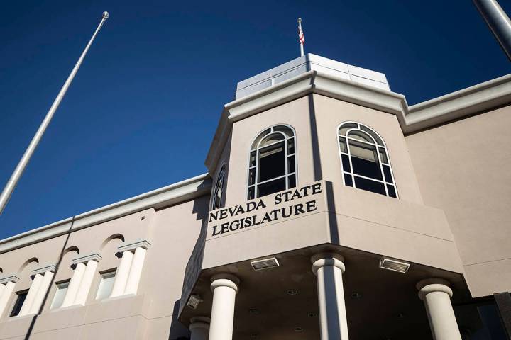 The Nevada State Legislature Building in Carson City, Nev. (Benjamin Hager/Las Vegas Review-Jou ...