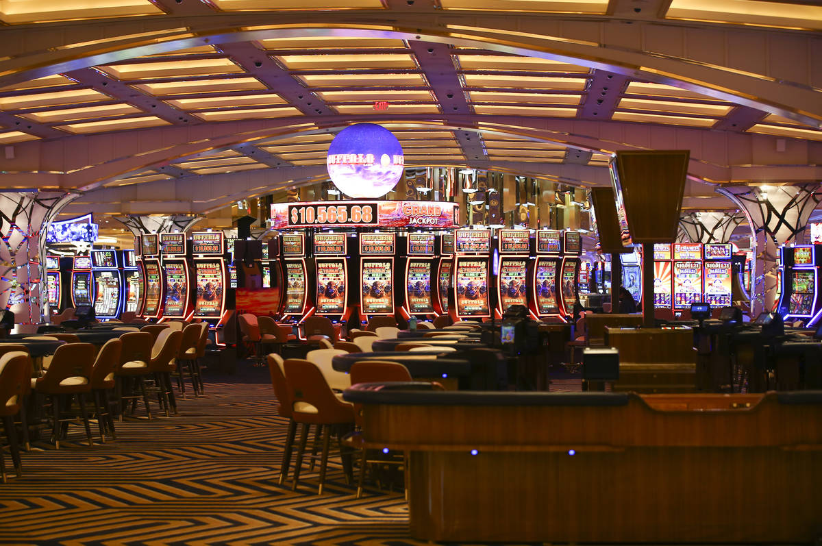 A view of the casino floor is seen during a tour of Resorts World ahead of its opening in Las V ...