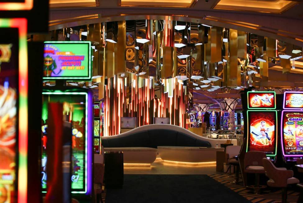 A view of the casino floor is seen during a tour of Resorts World ahead of its opening in Las V ...