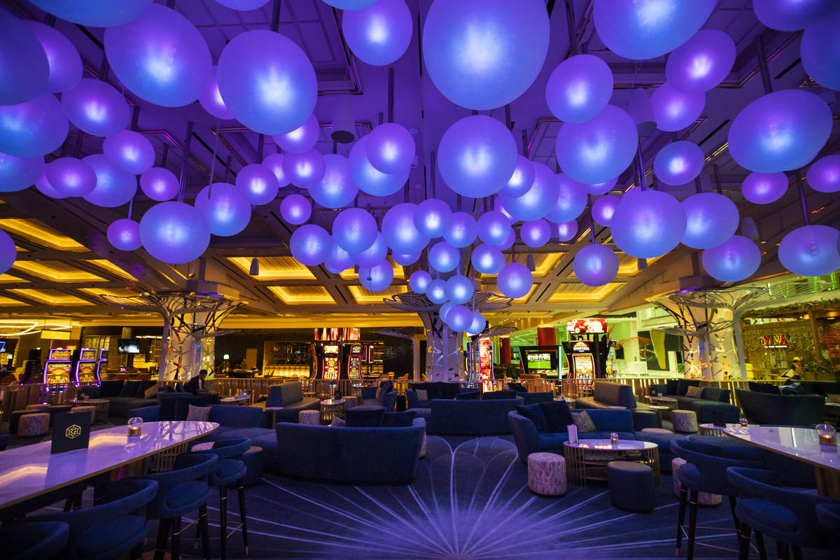 A view of Gatsby's cocktail lounge during a tour of Resorts World ahead of its opening in Las V ...