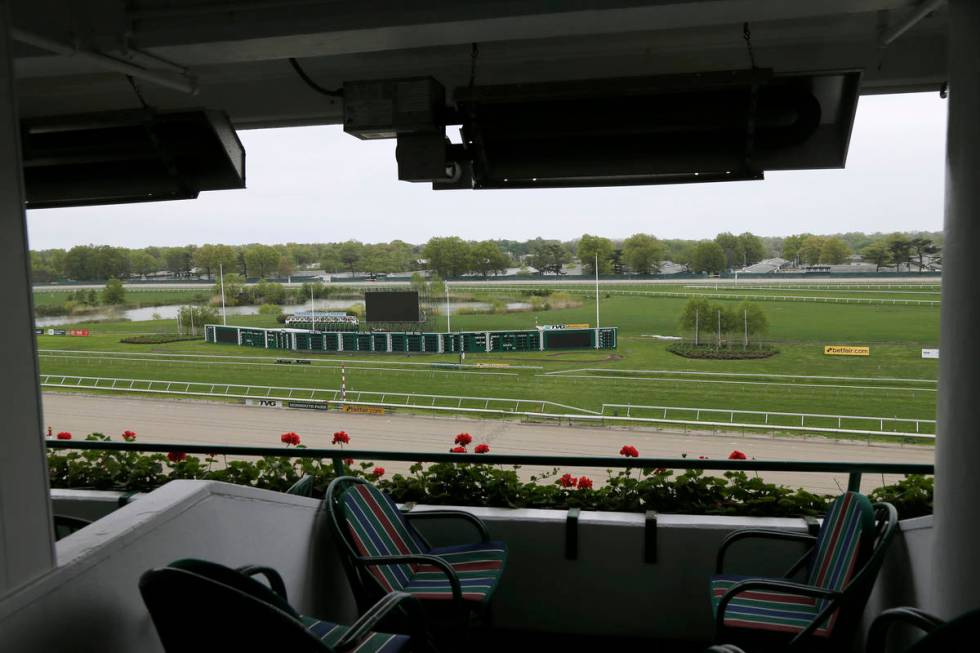 Monmouth Park Racetrack in Oceanport, N.J., Monday, May 14, 2018. (AP Photo/Seth Wenig)