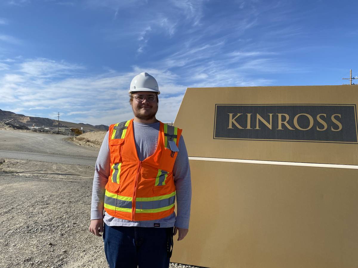 UNLV student Joseph Kolibar, 22, is doing a 10-week summer internship with the Nevada Mining As ...