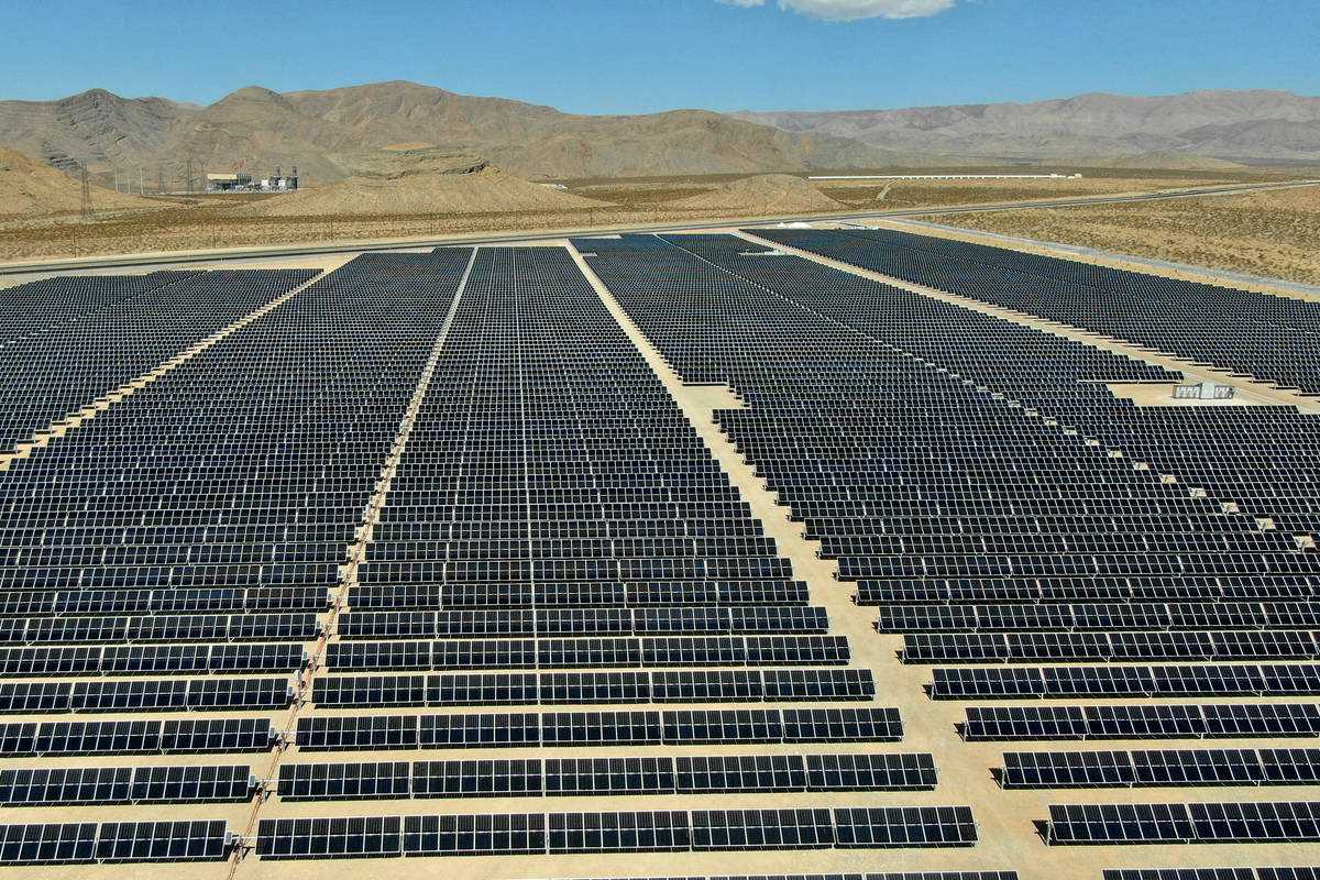MGM’s 100 megawatt Mega Solar Array, located on 640 acres north of Las Vegas, will furnish po ...