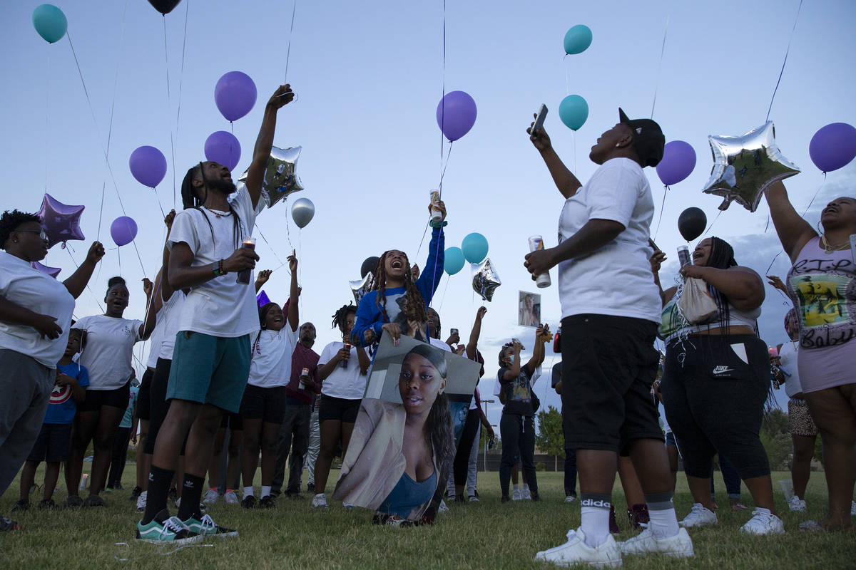 Loved ones of 18-year-old Shania James, who was shot and killed in Las Vegas last week, release ...