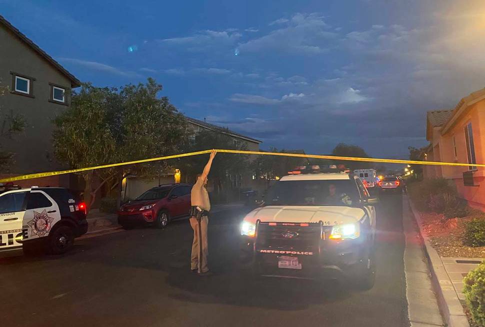 Las Vegas police are investigating a homicide near Craig Road and Jones Boulevard. (Glenn Puit ...