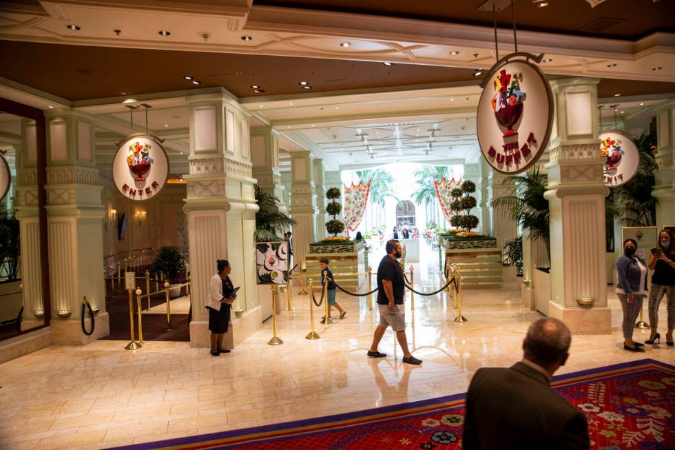 The Buffet at Wynn Las Vegas, Wednesday, June 30, 2021 in Las Vegas. (Erik Verduzco / Las Vegas ...