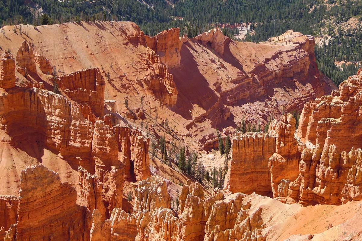 Fins and hoodoos are among the geologic formations found at Cedar Breaks National Monument. (Na ...
