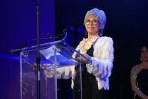Entertainment legend Rita Moreno accepts her Woman of the Year award at the annual Nevada Balle ...