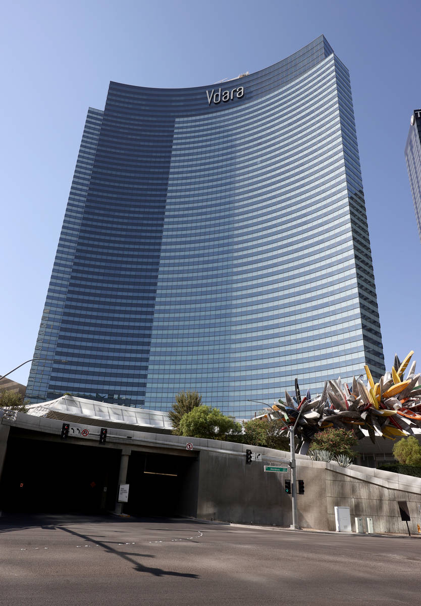 Vdara located within CityCenter on the Strip in Las Vegas Thursday, July 2, 2021. (K.M. Cannon/ ...