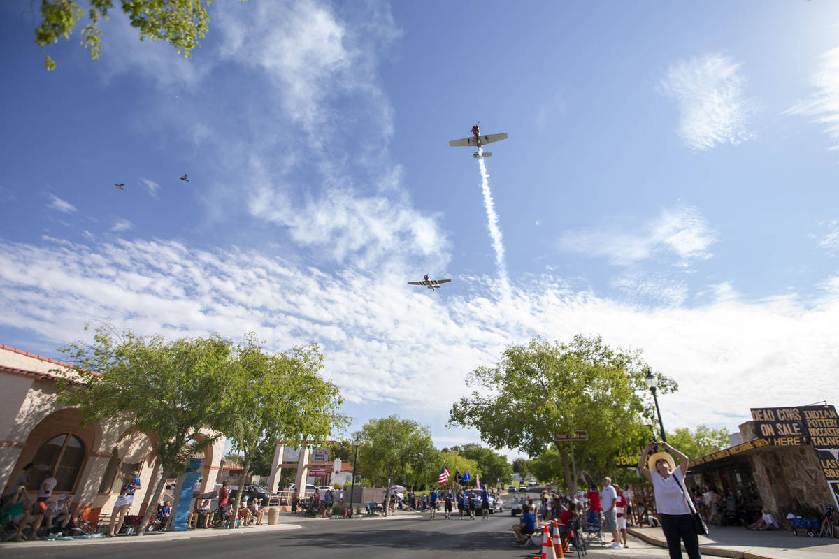 A flyover by the Boulder City Veteran's Flying Group marks the start of the two-day Damboree ev ...