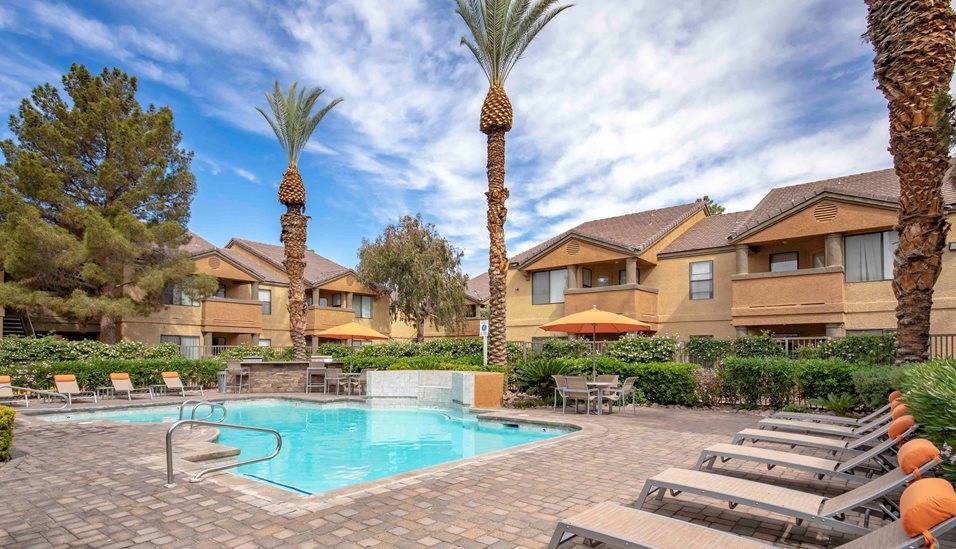 The Bascom Group acquired Spectra at 4000, a Las Vegas apartment complex seen here, as part of ...