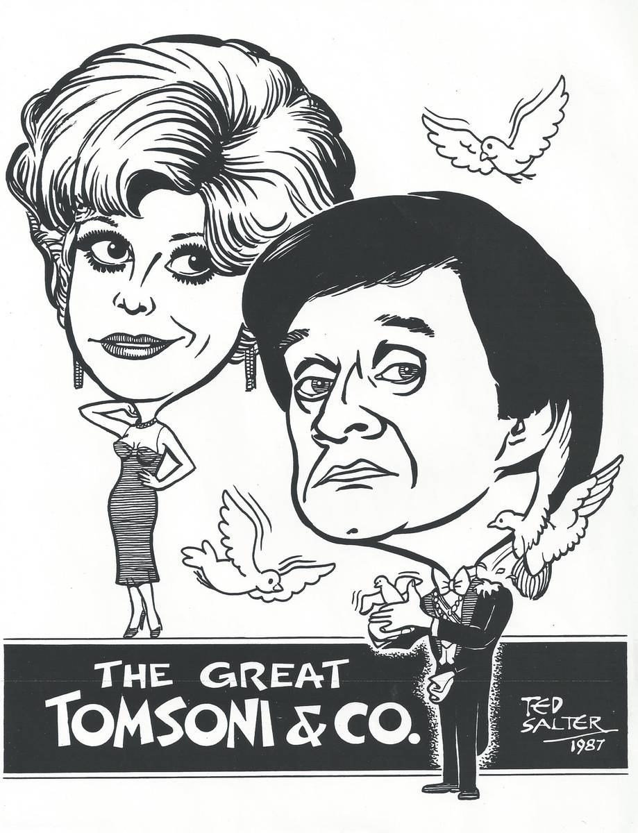 Johnny Thompson and Pam Thompson are shown in a promotional flyer from the 1970s. (Lance Burton)