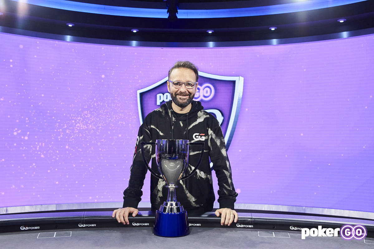 Daniel Negreanu after winning the overall PokerGO Cup series title Wednesday, July 14, 2021, at ...