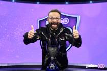 Daniel Negreanu after winning the overall PokerGO Cup series title Wednesday, July 14, 2021, at ...