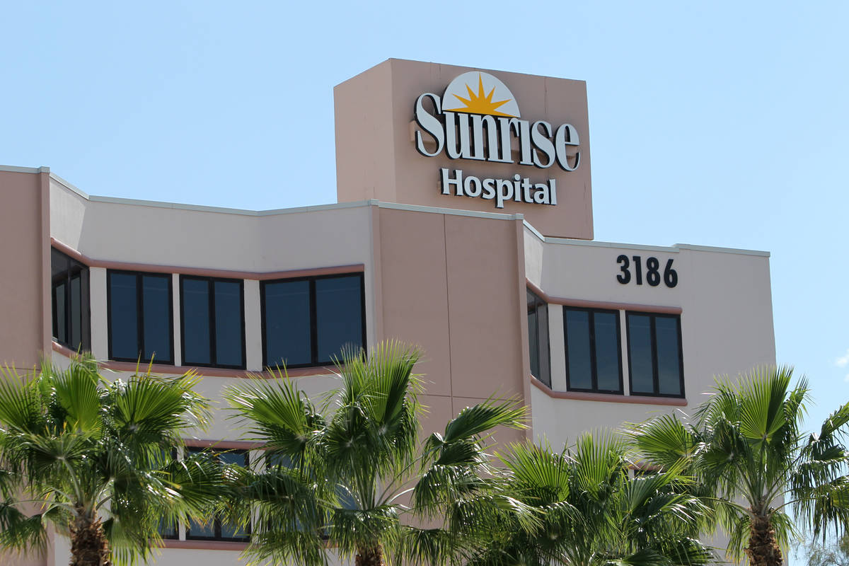 Sunrise Hospital and Medical Center in Las Vegas. (Las Vegas Review-Journal)