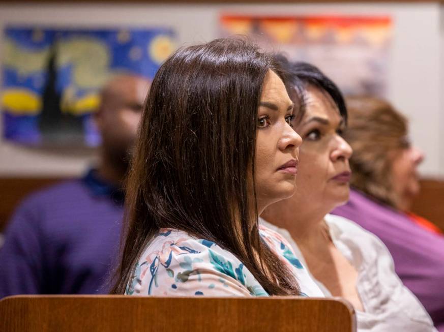 Family members of Christopher Candito listen as Judge David Gibson Jr. sets bail on Tuesday, Ju ...