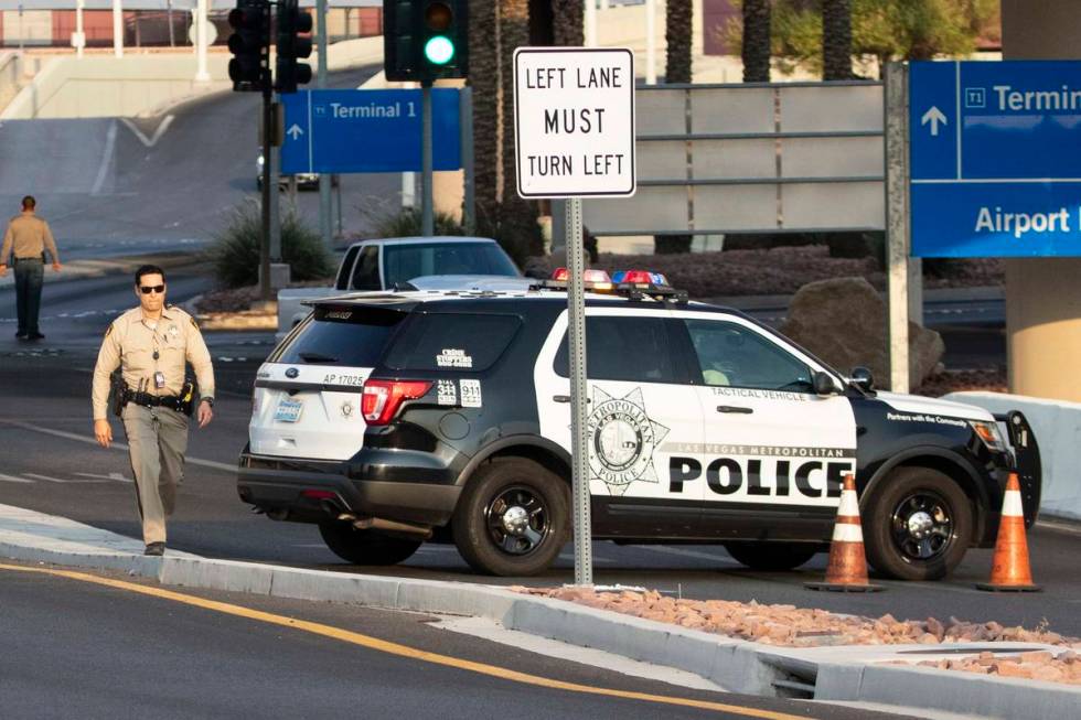 The Metropolitan Police Department is investigating A fatal crash at McCarran International Air ...