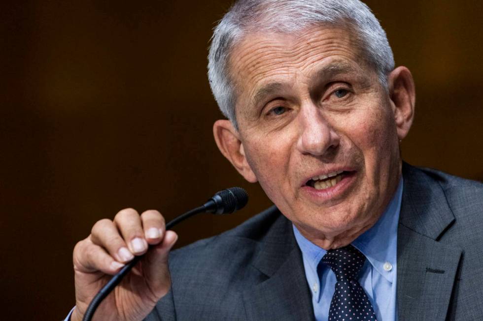 Dr. Anthony Fauci, director of the National Institute of Allergy and Infectious Diseases, speak ...