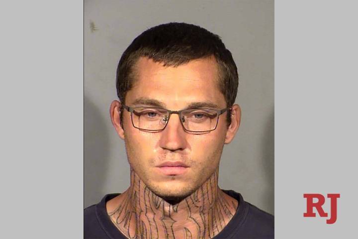 Justin Wenz is charged with burglary and sex assault. (LVMPD)