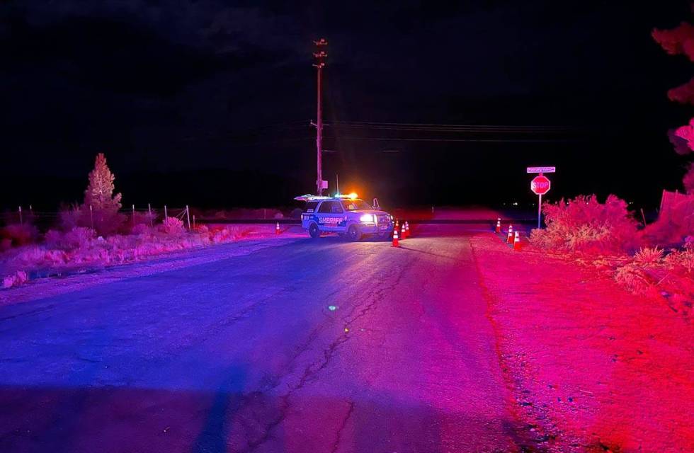 An armed standoff and hostage situation in Pahrump late Sunday, July 18, 2021, ended in an arre ...