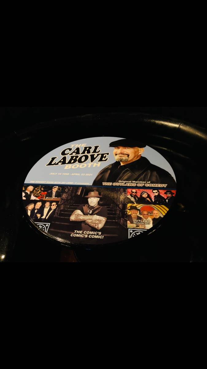 The Carl LaBove Booth at the Laugh Factory at the Tropicana is shown on Friday, July 16, 2021. ...