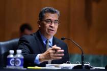 In this June 10, 2021, file photo, Health and Human Services Secretary Xavier Becerra testifies ...