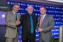 Former MGM Resorts International CEO Jim Murren, left, and Geoff Freeman, former president and ...