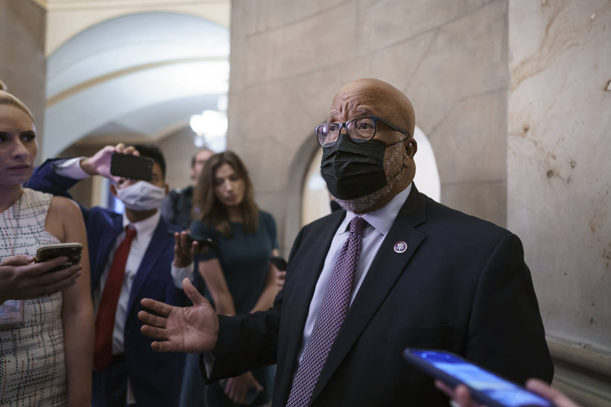 FILE - In this July 22, 2021, file photo Rep. Bennie Thompson, D-Miss., chairman of the House s ...