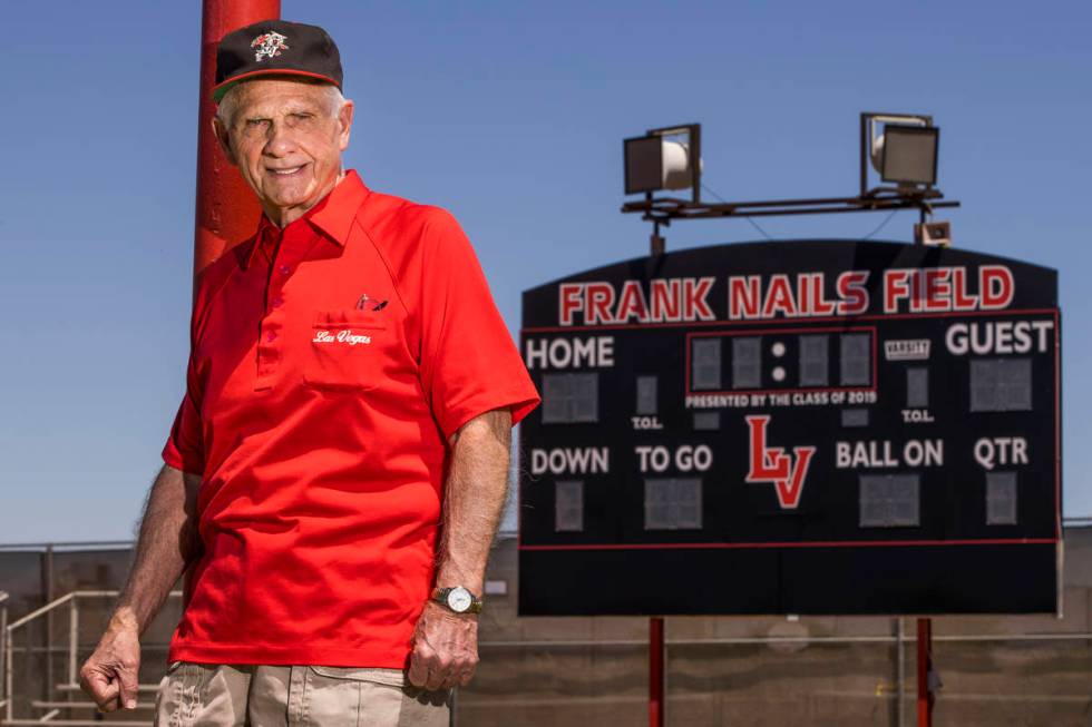 Former Las Vegas High School football coach Frank Nails on Tuesday, May 26, 2020 in Las Vegas. ...