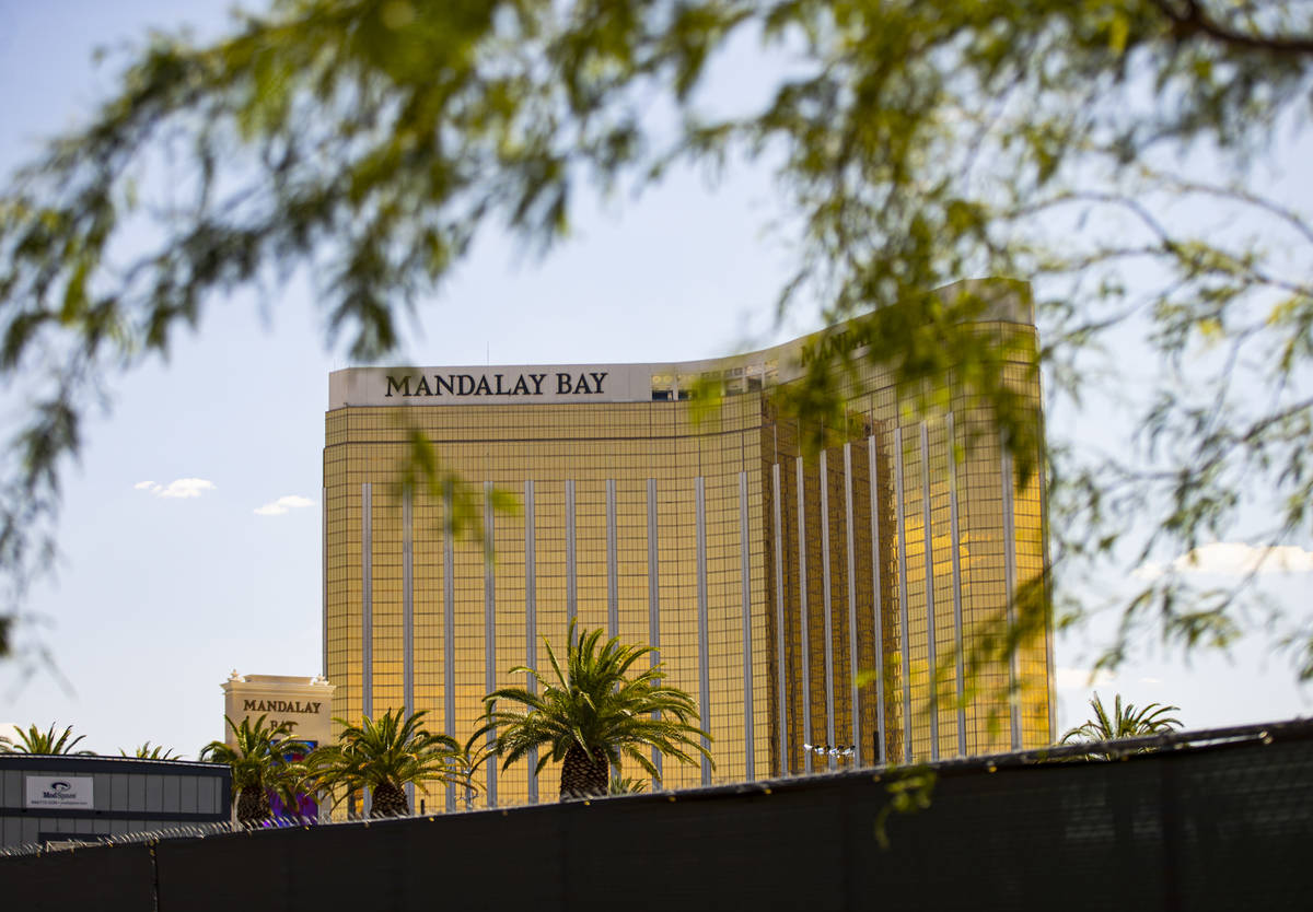 A view of Mandalay Bay as seen from some of the two acres of land, near Reno Avenue and Giles S ...