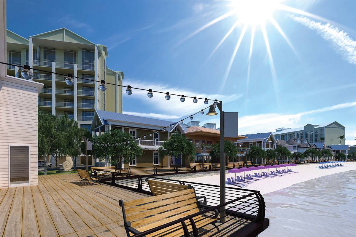 Allegiant Airlines announced plans to build a beachfront resort with a hotel, nine condominium ...