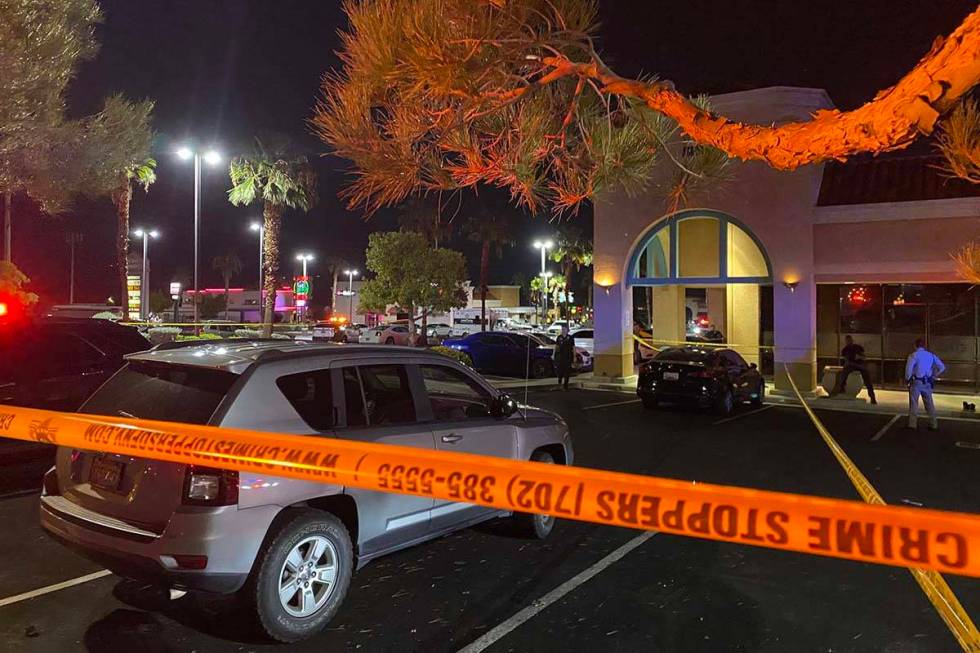 Las Vegas police are investigating a fatal stabbing at a west Las Vegas hookah lounge on West S ...