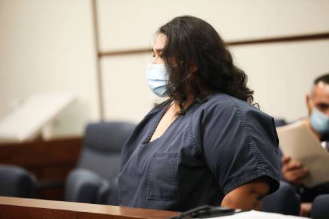 Jovan Trevino, charged with killing her two young children, appears in Henderson Municipal Cour ...