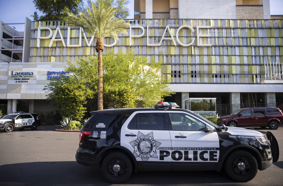 Las Vegas police investigate after two women were found dead after an apparent murder-suicide i ...