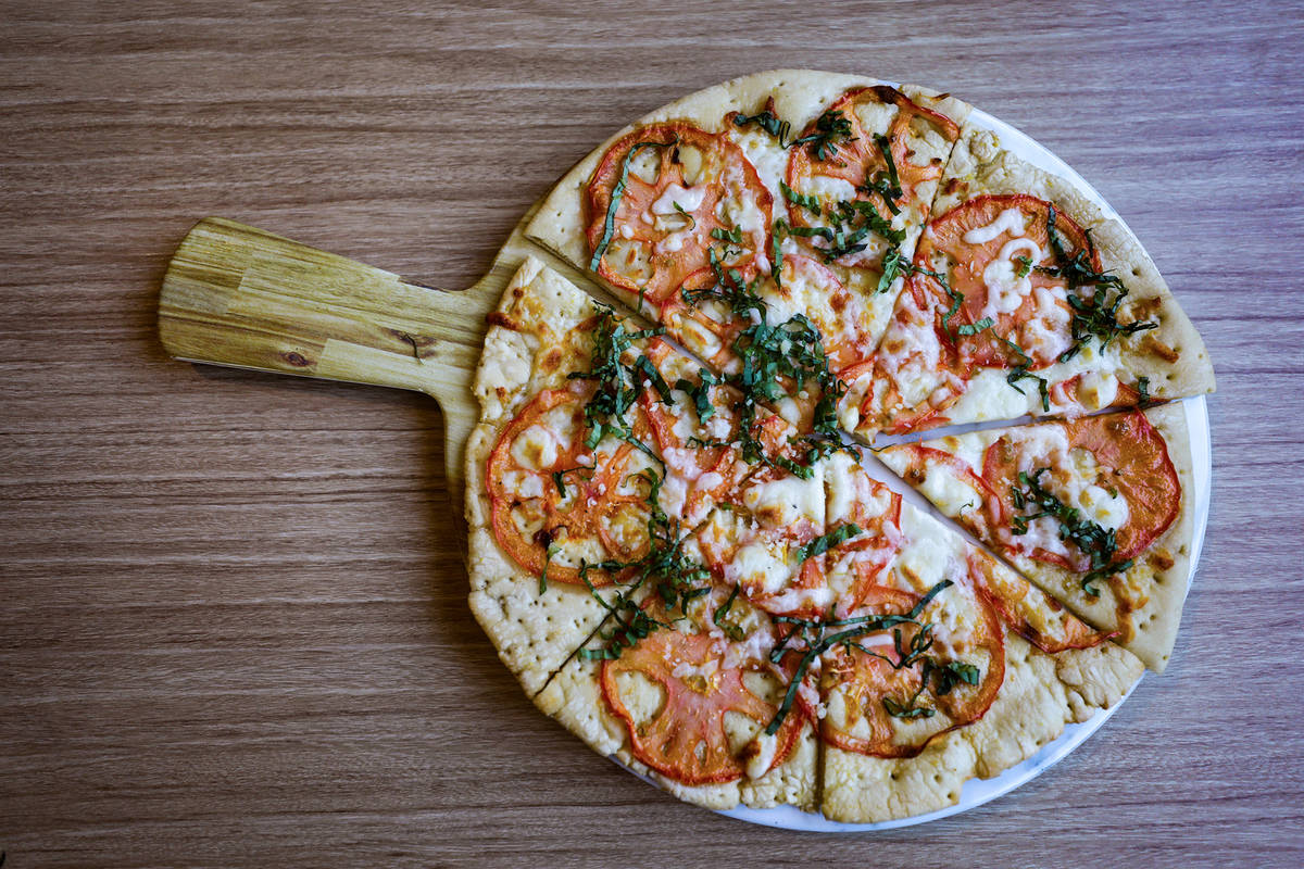 A margherita pizza from the menu at the new PKWY Tavern in Henderson, Thursday, Aug. 5, 2021. T ...