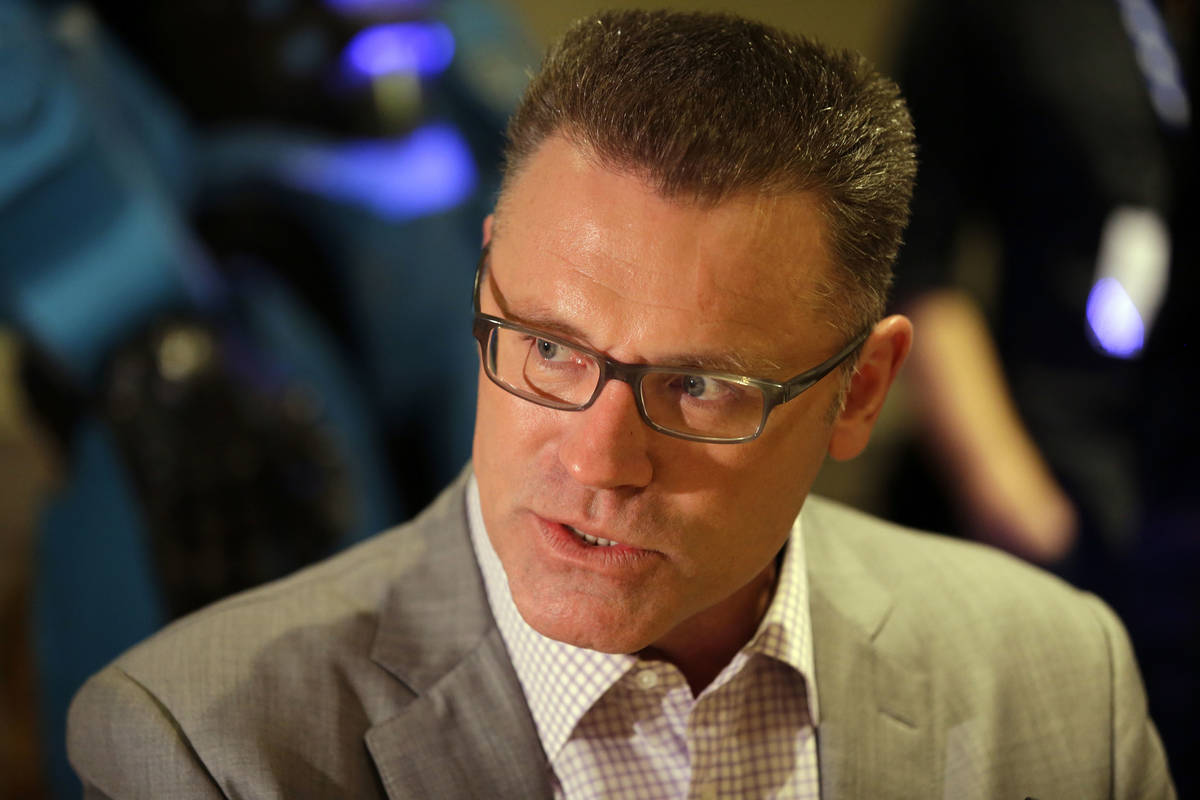 FILE - In this Jan. 28, 2014, file photo, Howie Long speaks during an interview at the NFL Sup ...