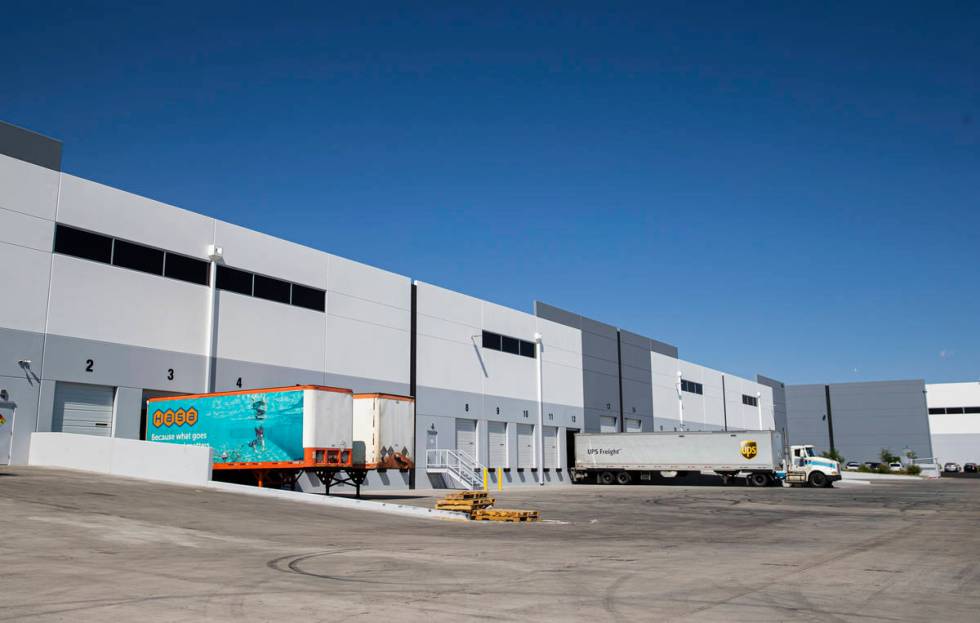 Buildings at the Matter Logistics Center industrial complex are pictured in North Las Vegas on ...