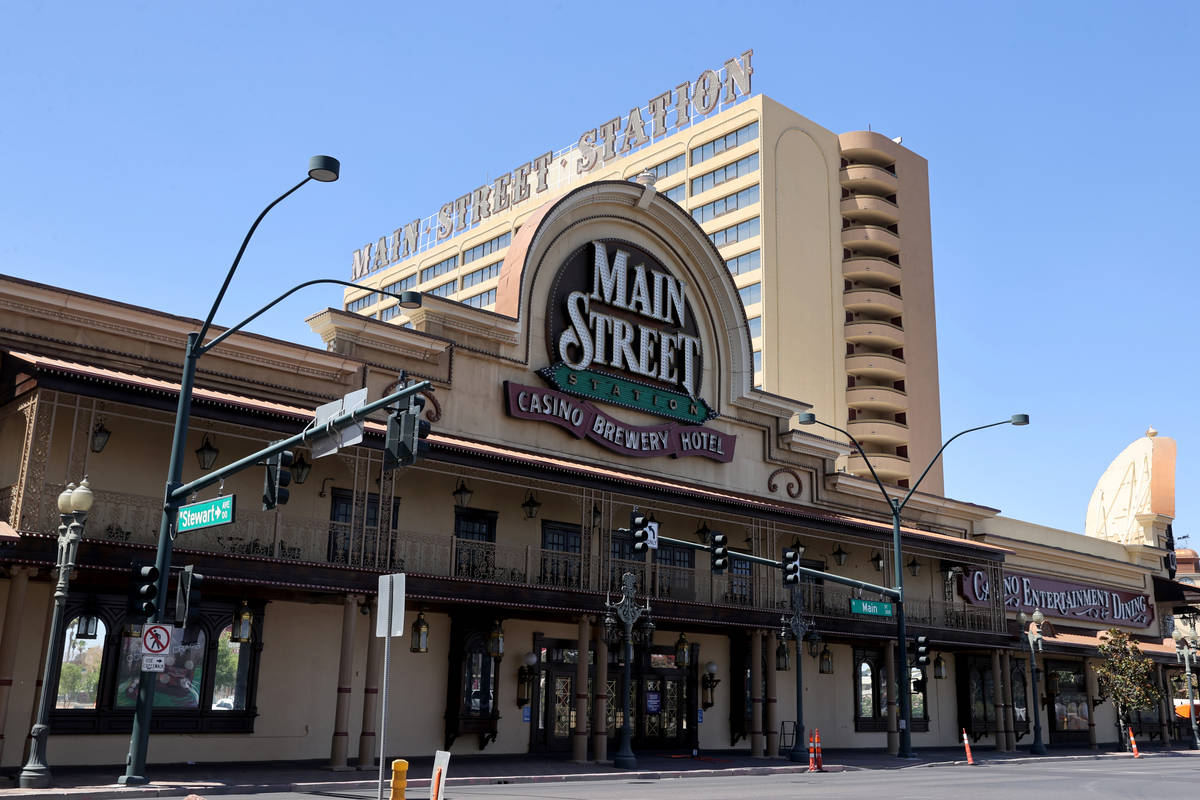 Main Street Station in downtown Las Vegas Monday, Aug. 9, 2021. The hotel-casino, that has been ...