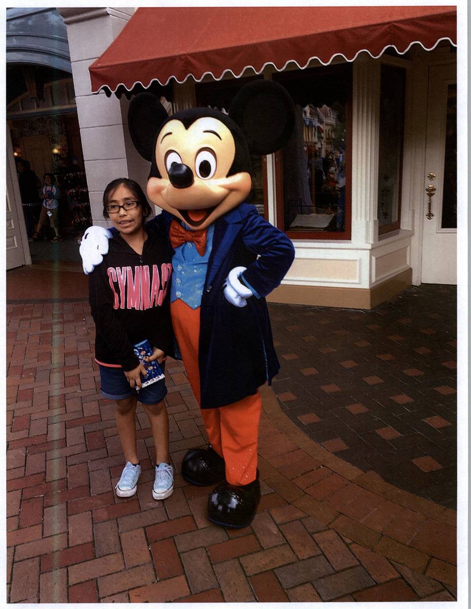 This undated photo shows Jazmin Honorato Espana at Disneyland. Jazmin, 11, was struck and kille ...