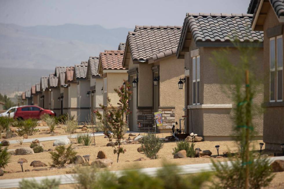 The Burson Ranch community in Pahrump, Wednesday, Aug. 11, 2021. (Erik Verduzco / Las Vegas Rev ...