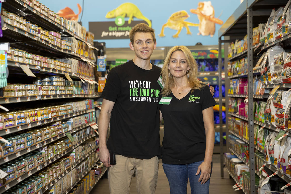 Pet Supplies Plus owner Annette Weishaar, right, a local entrepreneur and former gaming executi ...