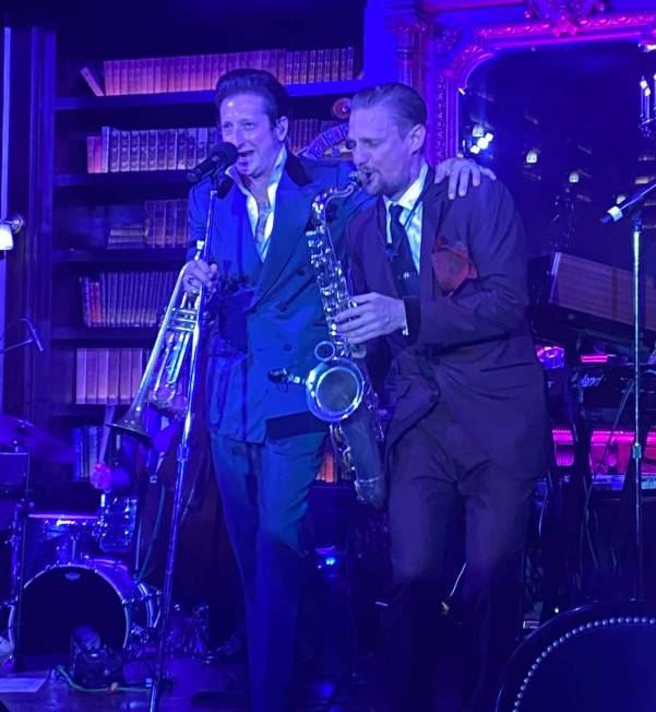 Brian Newman and sax great Steve Kortyka perform in Newman's "After Dark" show at NoMad Library ...