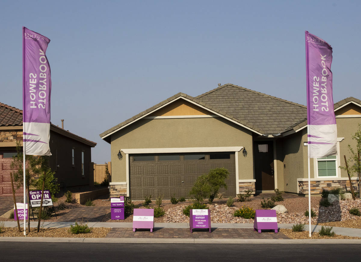 The Rhapsody subdivision by developer StoryBook Homes, is seen in Henderson's Cadence community ...