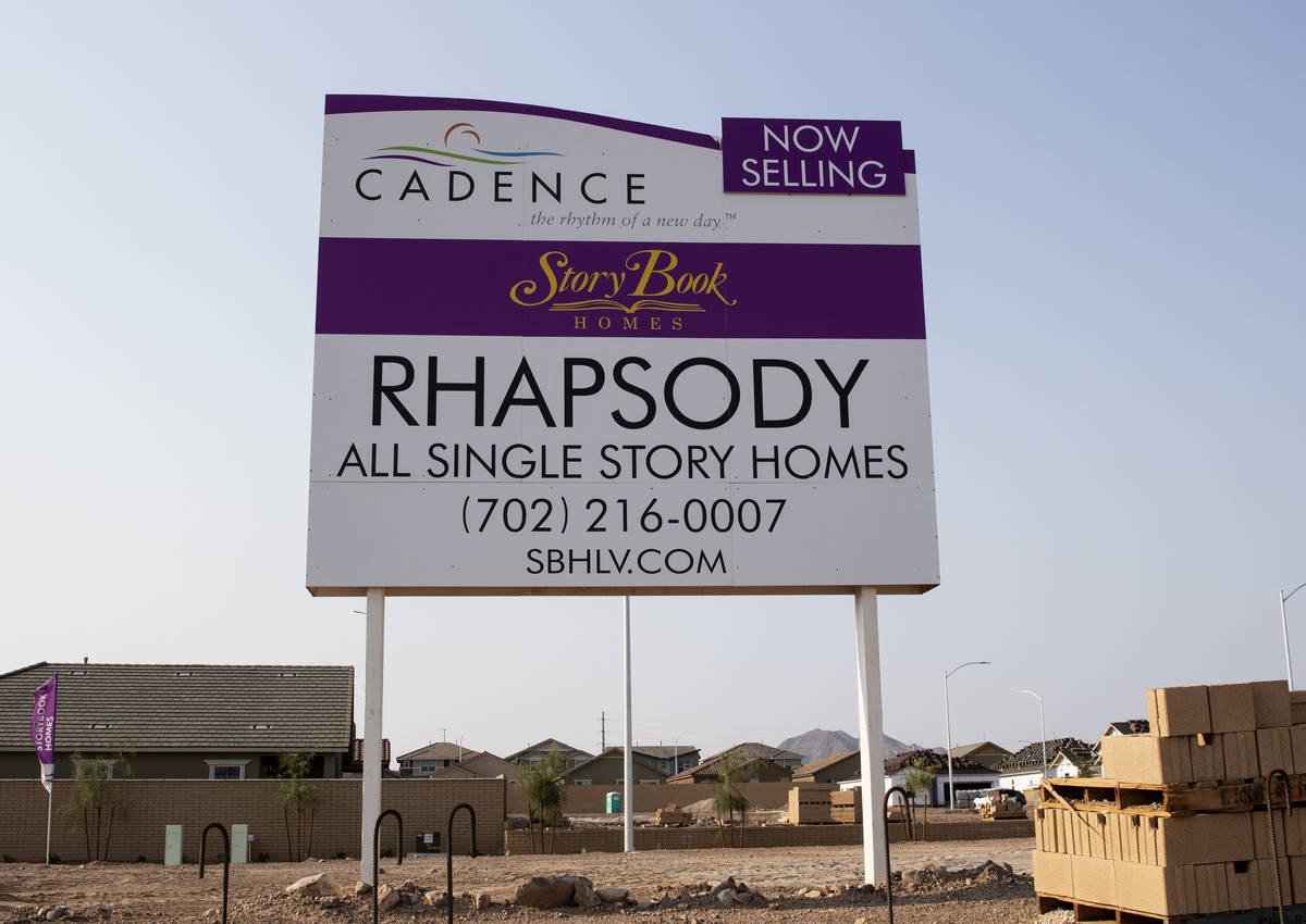 The Rhapsody subdivision by developer StoryBook Homes, is seen in Henderson's Cadence community ...